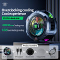 PLEXTONE EX1 Pro RGB Mobile Phones Cooler Professional Game Player Hurricane Turbofan Cooler Magnetic Mobile Phone Radiator Portable Fast Cooling Fan USB-C Powered Heat Sink.