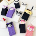 Anime Sanrio Kuromi My Melody Cinnamoroll Socks Cartoon Kawaii Style Mid-Tube Trendy Student Socks Children's Cartoon Socks-Cola Kids.