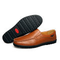 Leather Men Casual Shoes Men's Loafers Moccasins Breathable Slip on Black Driving Shoes Plus Size 37-47 KEEMEEUYZO.