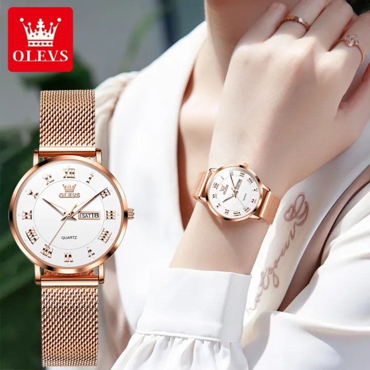 OLEVS%202920%20Women's%20Watch%20Top%20Quality%20Stainless%20Steel%20Waterproof%20Double%20Calendar%20Quartz%20Watch%20Classic%20Fashion%20Luxury%20Women%20Watch%20-%20Image%202