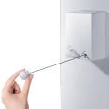Retractable Indoor Clothes Hanger Rope Wall Mounted Hanger Drying Towel Rack Flexible Clothesline Bathroom Clothes Dryer. 