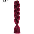 Kanekalon Jumbo Braid Hair 24inch Crotchet Braids Pure Color Expression Braiding Hair Black Blond Pink. 