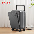 Mixi Front Laptop Pocket Suitcase Wide Handle Travel Suitcase Men 20''Carry-On Luggage Women PC Aluminum Frame Trolley Case 24''. 