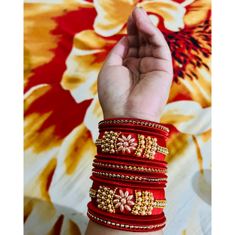 Colorful and Stylish Handmade Silk Thread Bangles Elevate Your