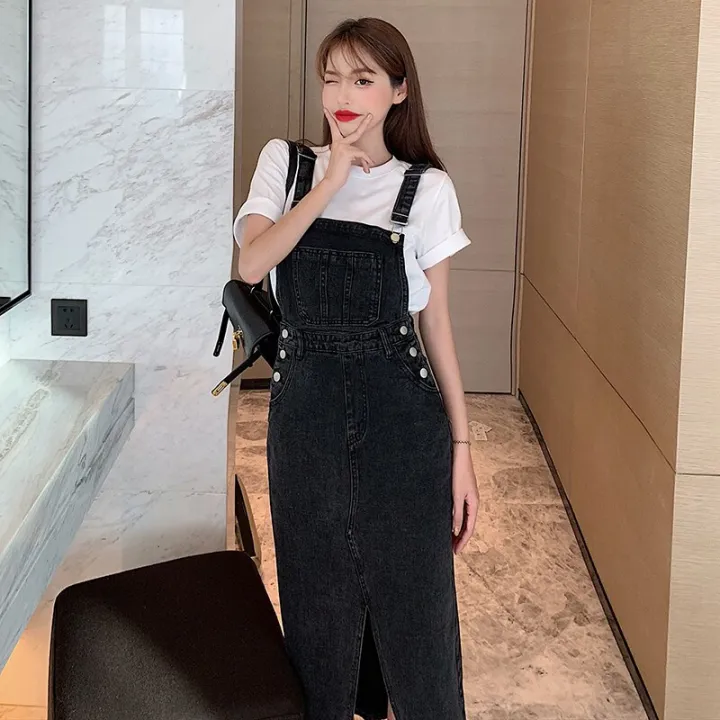 Button%20Dress%20Women%20Denim%20New%20Fashion%20Suspender%20Sleeveless%20Pockets%20Korean%20Medium-Length%20Solid%20Color%20A%20Line%20Denim%20Dress%20987J%20-%20Image%205