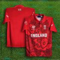 England T20 World Cup Jersey - Half Sleeve Collar Polo Cricket Jersey For Men - England T20 Jersey 2026.