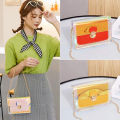 Women Transparent PVC Clear Jelly Clutch Bag Purse Tote Casual Shoulder Handbag Demoo.