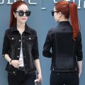 2024 New Short Denim Jackets Women Coat Wash Long Sleeve Vintage Casual Jean Jacket Bomber Denim Coat 3Xl 5Xl P326.