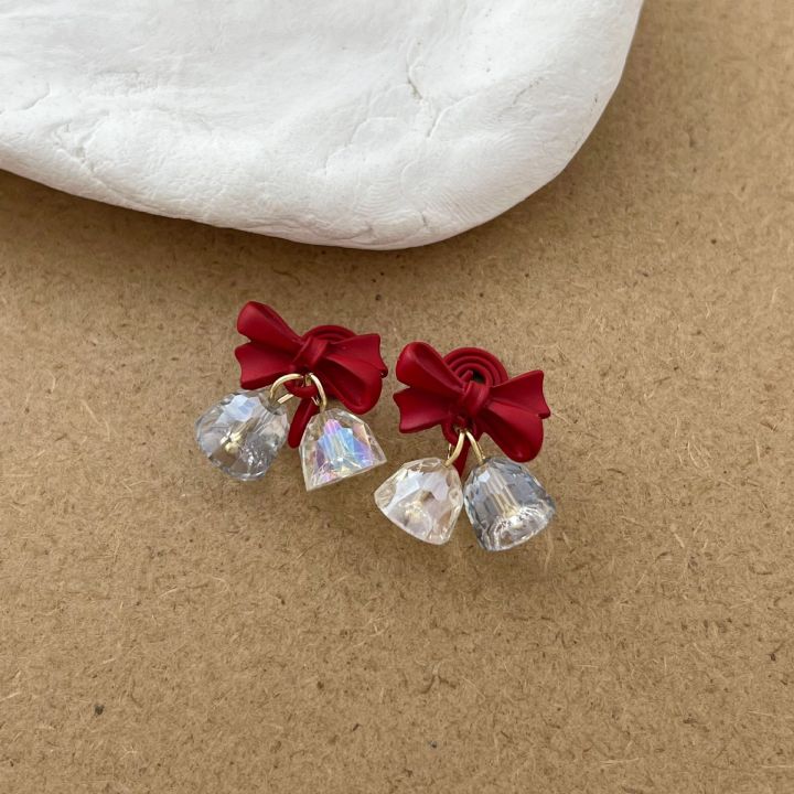 New%20Year's%20bow%20crystal%20earrings%20Christmas%20red%20earrings%20Autumn%20and%20winter%20sense%20of%20luxury,%20light%20luxury,%20niche%20simple%20earrings%20tide%20-%20Image%204
