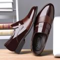 Brand Fashion Oxfords Business Casual Leather Shoes Formal Office Shoes for Men Slip-on & Pull-on Leather Shoes.