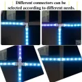 RGB LED Strip Connector 4-Pin 10mm unwired Gapless Solderless Adapter Terminal Extension for SMD5050 Strip Light.