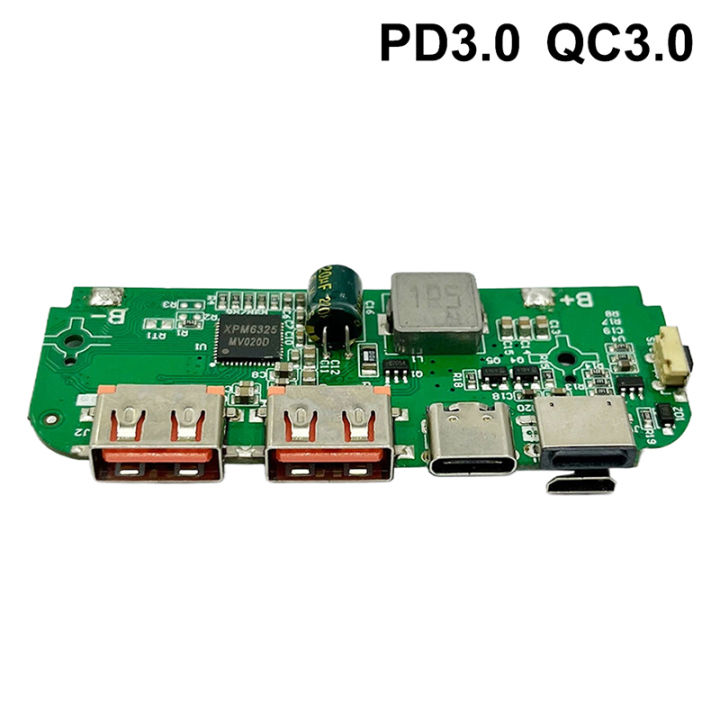 USB Type-C QC3.0 PD Quick Charging Board Mobile Power DIY Power Bank Motherboard Module Hudduo