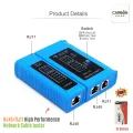 Network Cable Tester RJ45 RJ12 RJ11 Network Wires Detector Cat 5 Cat 6 Cable Connector Premium Cable Repair Set Cable Mapper for Cat5 Cat6 Telephone Line Cable with DC 9V D-link Blue Red.