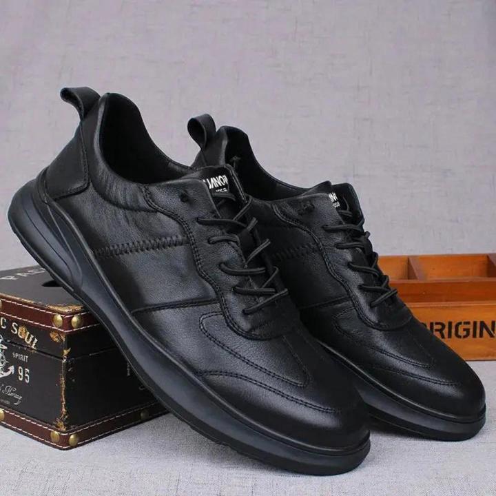 Leather Special Offer Processing Leak-Picking Men's Shoes Leather Shoes Men's Lace up Soft Bottom Deodorant Tods Casual Shoes