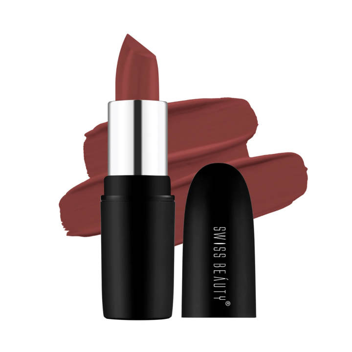 Swiss Beauty Pure Matte Lipstick - Natural Coco 215