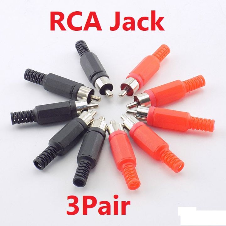 3Pair-%20RCA%20Jack%20Plug%20RED%20&%20BLACK%20Plastic%20Handle%20Male%20Plugs%20MALE%20RCA%20Audio%20Video%20Connectors%20For%20RCA%20Socket%20Cables%20Connectors%20-%20Image%205