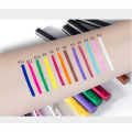 HANDAIYAN 12 Colors Matte Liquid Eyeliner Set Rainbow Colorful Neon Eyeliner Pencil Pigmented Waterproof Smudgeproof Long Lasting Gel Eye Liner Christmas Makeup Gift Kit for Women Set A. 