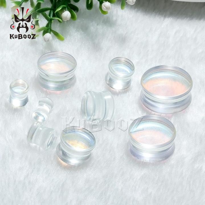 KUBOOZ%20Fashion%20Transparent%20Glass%20Colorful%20Ear%20Piercing%20Plugs%20Gauges%20Expanders%20Body%20Jewelry%20Earring%20Tunnels%20Stretchers%202PCS%20-%20Image%206