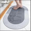 Bathroom Anti-slip Mat Diatom Mud Super Absorbent Pad Nordic Style Toilet Floor Mat Soft Diatomite Quick Drying Bathroom Carpet. 