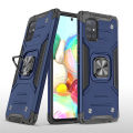 Phone Case Ring Stand Casing Shockproof Protection Cellphone Back Cover Shell For Samsung A02S (166.5mm) & Samsung A02S (164.2mm)/A03S India version 164.2mm.