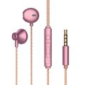Metal in-Ear Wired Headset Dynamic Bass Boost with Mic Wire-Controlled Chicken Game Online Red Anchor Mobile Phone Headset Wholesale. 
