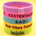 xxxtentacion american rapper triple x rap rap silicone bracelet wristband. 
