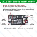 CKCS BS01 Multi-Function Mini Step-Up Boost Converter Board 3.7V to 5V 8V 9V 12V Fixed Output Power 1.5A with LED Indicator Diy battery Voltage Converter. 