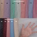 Shiny Glitter Rhinestone Mesh Fabric, Sparkly Tulle Fabric, Netting Material, Perfect for DIY Wedding Dress and Craft.