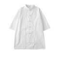Summer Zen Clothes Chinese Cotton and Linen Handmade Buttonhole Loop Tang Suit Coat Improved Hanfu Placket Robe Lay Buddhist Clothes Tea Clothes for Men.