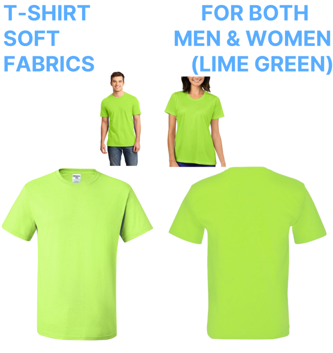 T-Shirt%20Soft%20&%20Comfortable%20Elastic%20Fabrics%20(For%20Both%20Men%20&%20Women)%20%20Lime%20Green%20-%20Image%202