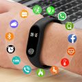 M2 Sports Smart Bracelet Men Women Smart Reminder Step Counting Bluetooth Heart Rate Fitness Tracker Smartwatch For Android IOS. 