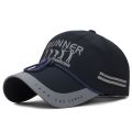 Outdoor Sports Men Baseball Cap Letter Print Long Brim Caps Man Windproof Sun Hats with Rope.