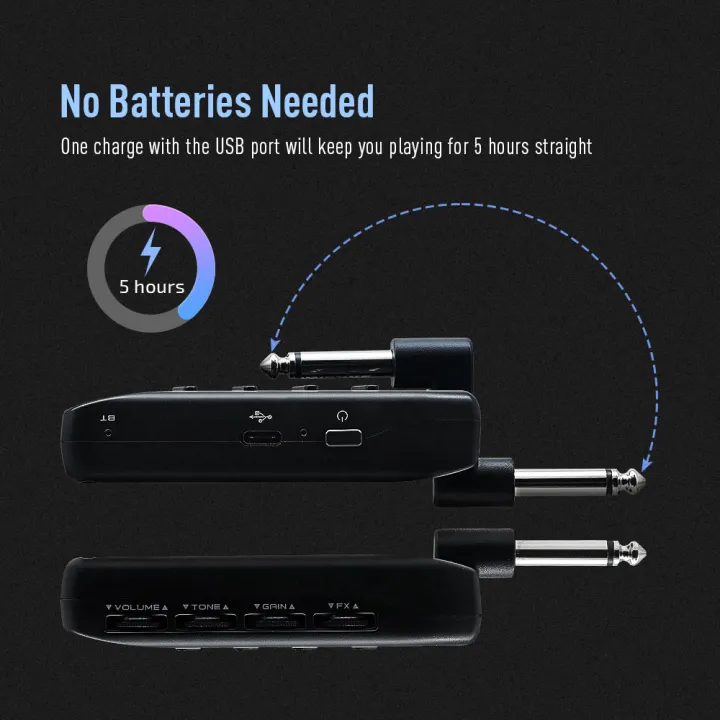 SONICAKE%20Bluetooth%20Headphone%20Guitar%20Amplifier%20Plug-In%20USB%20Chargable%20Portable%20Pocket%20Carry-On%20Bedroom%20Multi-Effects%20QAP-10%20-%20Image%205