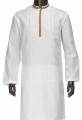 Malayon Cotton Panjabi for Men - White. 