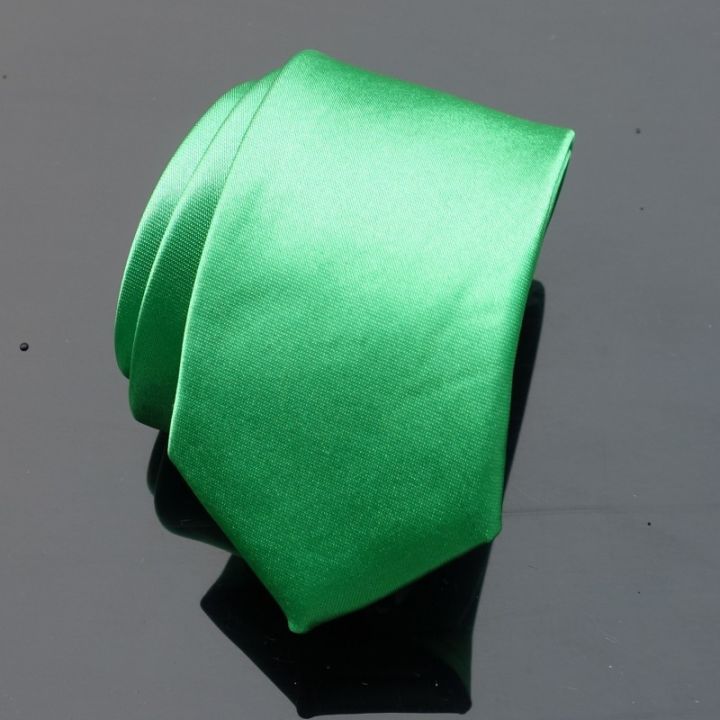 Solid%20color%20Slim%20tie%205cm%20men's%20casual%20Korean%20version%20narrow%20polyester%20silk%20tie%20-%20Image%202