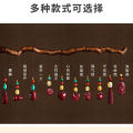 Cinnabar rough stone pendant, mobile phone chain pendant, male and female Chinese style ancient style short pendant small pendant 1.