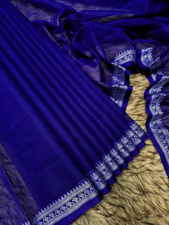 Fashionable%20Tangail%20Tat%20HalfSilk%20Arong%20Saree%20for%20Women%20-%20Image%202