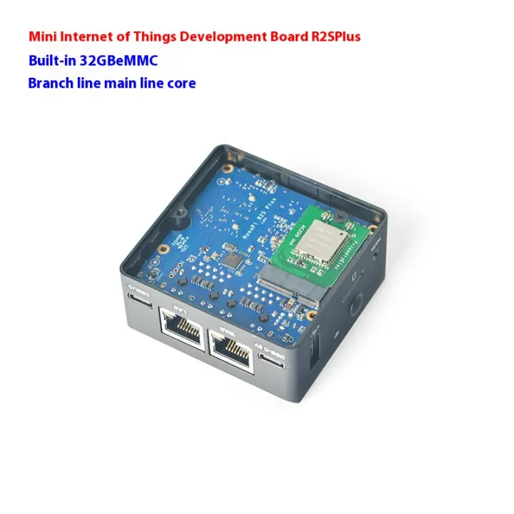 NanoPi%20R2S%20Plus%20Mini%20Development%20Board%20RK3328%20Dual%20Gigabit%20Ethernet%20Port%2032GBeMMC%20Supports%20M.2WiFi%20-%20Image%205