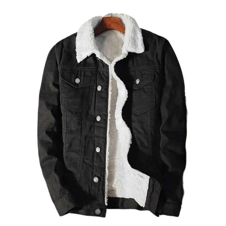 %E3%80%90Alien%20Alien%E3%80%91%20Super%20Soft%20Popular%20Lapel%20Buttons%20Jean%20Jacket%20Winter%20Men%20Jean%20Outerwear%20Solid%20Color%20for%20Office%20-%20Image%207