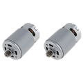 2X RS550 18V 19500 RPM DC Motor with Two-Speed 11 Teeth and High Torque for Electric Drill/Screwdriver.