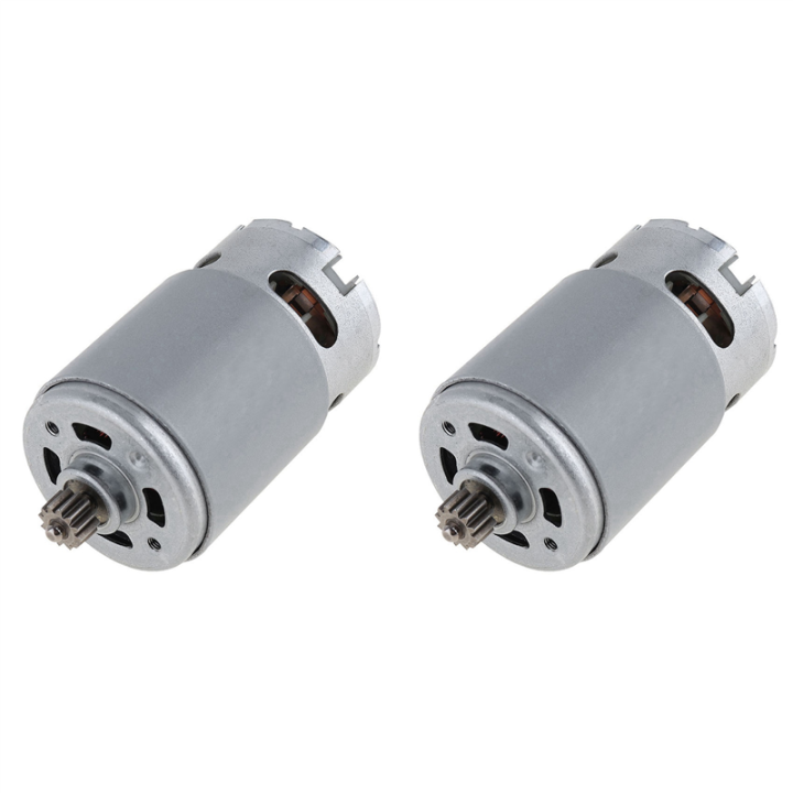 2X RS550 18V 19500 RPM DC Motor with Two-Speed 11 Teeth and High Torque for Electric Drill/Screwdriver