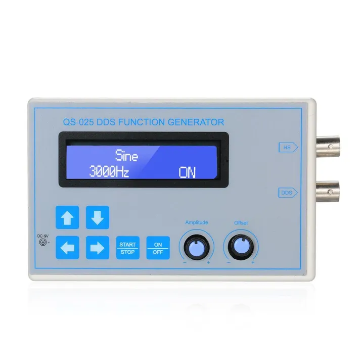 KOGEEK DDS Function Signal Generator Sine Square Triangle Sawtooth Wave Low Frequency LCD Display USB Cable DC9V 1Hz-65534Hz