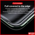 WUJU 999D Matte Anti-fingerprint Full Cover Tempered Glass For iPhone 11 12 13 Pro Max 12 13 mini XS Max X XR 7 8 6 6S Plus SE No Fingerprint Matte Tempered Glass Screen Protector Film.