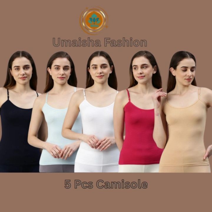 Ladies Cami Dress Multi-Color 5-Piece Set