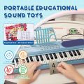 Piano with Microphone (Blue). 