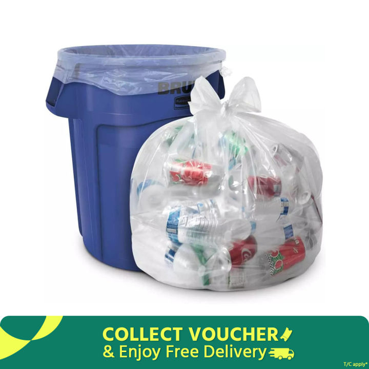 20 X 30 inch 20 pcs High Quality Crystal clear Plastic Flat poly Bag Disposable transparent PVC polythene Film for storage Garbage Trash Waste Soap Candles Packaging garments item Gift