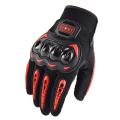 Full Finger Suomy Hand Gloves Red For Biker.