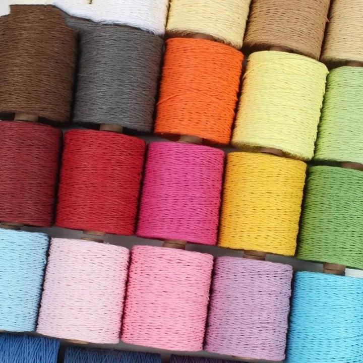 280%20Meter%20Colorful%20Threads%20Natural%20Raffia%20Straw%20Yarn%20For%20Bag%20Handbag%20Cushion%20Basket%20Hat%20Knitting%20Material%20Crochet%20Yarn%20Handcraft%20-%20Image%202