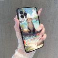 Smalshop Case XS Maxi Pro Phone Case For iThree Sea Otter Mobile Fashion Ins Cute 15 14 11 12 13 Min Case 7 8 Plus X XR Funda.