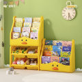 Children's bookshelves, household baby multi-layer picture book shelves, plastic finishing racks, toy shelves, book floor storage shelves. 